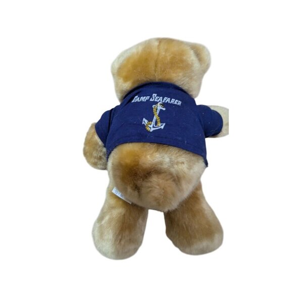 Camp Seafarer Teddy Bear In Navy Shirt Its All Greek to me 12" - Picture 3 of 7